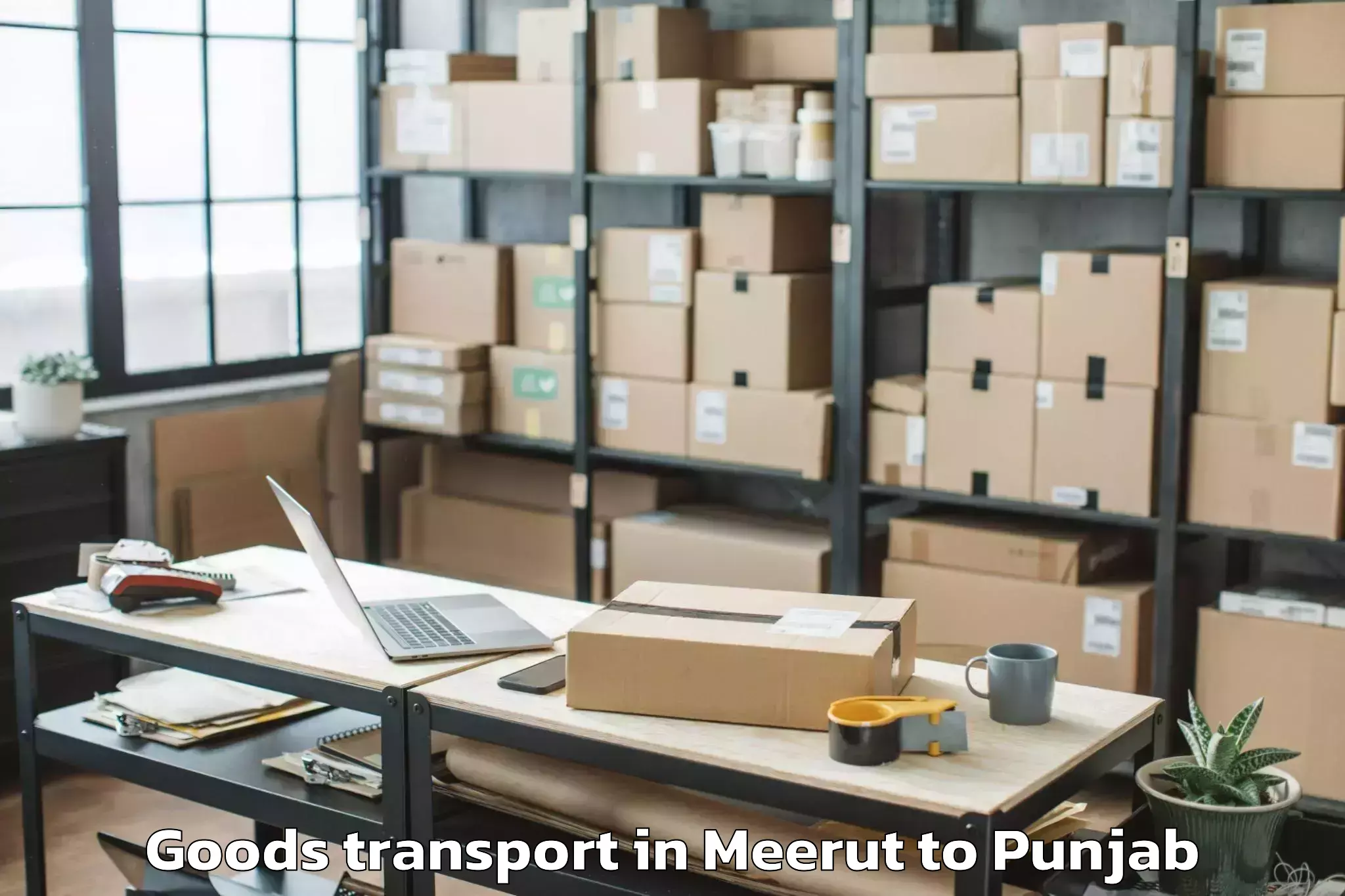 Affordable Meerut to Phillaur Goods Transport